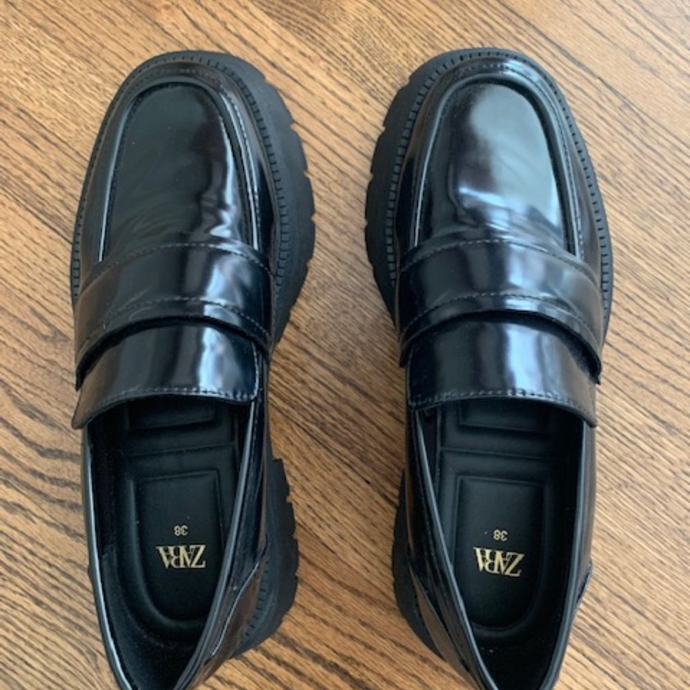Zara Lug Sole Loafers